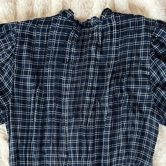 Doen Revi Dress in Bleu Cottage Plaid - Picture 12 of 14